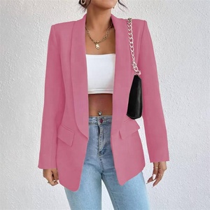 여성 자켓 레이디스 봄 가을 블랙 신상 숏 수트 블레이저 - Product Image 6