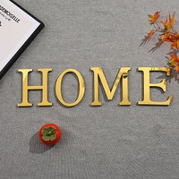 Autocollant Mural 3D en Acrylique, Lettres Majuscules et Minuscules, Autocollant Miroir pour Décoration d'Intérieur