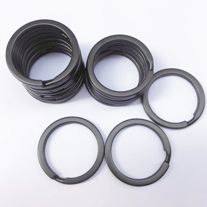 Anelli <span class=keywords><strong>Portachiavi</strong></span> Piatti in Metallo Nero <span class=keywords><strong>da</strong></span> 15mm a 35mm - Product Image 2