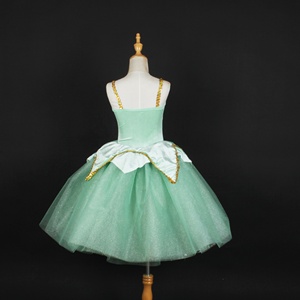 Tinker Bell robe de danse fées Ballet Tutu noël vert citron velours fête scène Performance danse Costume - Product Image 4