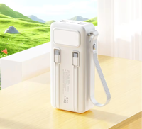 Sac de charge solaire haute capacité 50000mAh 22.5W avec câble intégré, poignée et lampe de camping