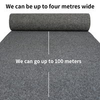 Grade B1 Tapis de prière en polyester ignifugé gris ignifuge pour la maison-pour l'exposition sur scène Site complet du magasin Inspection du tapis rouge