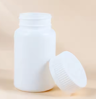 Conteneur en plastique HDPE de 150 ml avec bouchon à vis blanc, flacon à pilules pour médicaments
