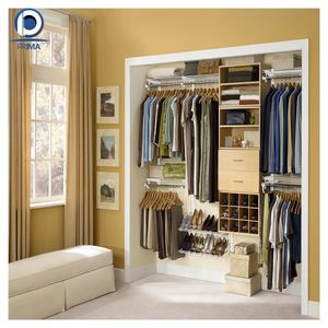 Armoire modulaire sectionnelle Prima White Modern Walk-In <span class=keywords><strong>Dressing</strong></span> Armoire sur mesure abordable de haute qualité - Product Image 3