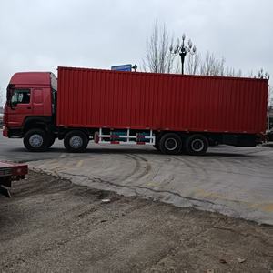 Vendita di seconda mano 12 veicoli da trasporto a ruote e 8*4 veicoli da carico a scatola da HOWO camion Container - Product Image 6