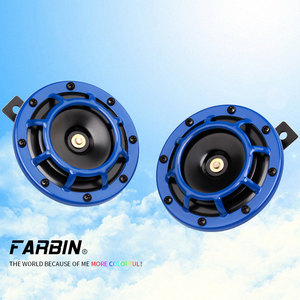 F-FARBIN fort Horn 12V grille de corne de voiture electrique High Bass Metal Kit tweeter Bass double corne - Product Image 3