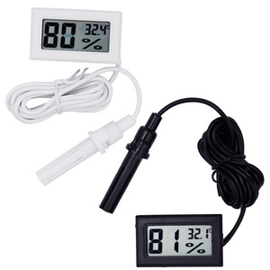 Higrómetro Digital Electrónico Mini con Cable, Termómetro para Mascotas, Interiores, Vehículos y Refrigeradores - Product Image 2