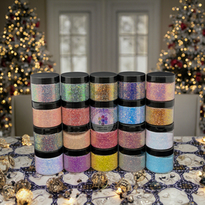 Thủ công Chunky Pet & PBT nhựa & tùy chỉnh Vàng bờ biển CR Shaped Sequins cho thực hiện trang trí nội thất - Product Image 1