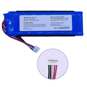 <span class=keywords><strong>ราคา</strong></span>ขายส่ง แบตเตอรี่ 3.7v 3000mAh 11.1wh รุ่น GSP872693 03 แบตเตอรี่ลิเธียมโพลิเมอร์ สำหรับลำโพงบลูทูธ <span class=keywords><strong>JBL</strong></span> Flip 3 - Product Image 1