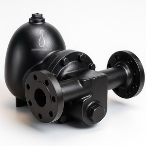 Trampa de vapor termostática y de flotación de bola BFS5F FT450 de instalación horizontal, con junta de grafito y fabricada en acero al carbono WCB ASTM A216 - Product Image 4