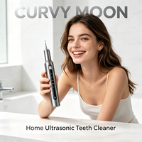 CURVY MOON IPX6 Wasserdichtes Zahnaufhellungs-Set für Zuhause Ultraschall-Zahnreiniger Intelligentes Handstück Mundpflege Tiefenreinigung
