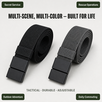 Ceinture tactique à dégagement rapide magnétique, boucle magnétique automatique, sangle en nylon réglable, ceinture décontractée pour la taille, usage quotidien en extérieur