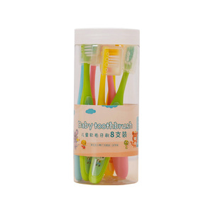 Baby Toothbrush 8-Pack Soft Bristle Colorful Cartoon Design For <b>Children</b> Aged 3-10 - Product Image 5