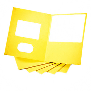 Các Loại Màu Sắc Hai Túi Tập Tin Thư Mục Biểu Tượng Tùy Chỉnh In Ấn Giấy Tập Tin Thư Mục Trình Bầy Với Kinh Doanh Khe Cắm Thẻ - Product Image 3