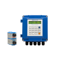 Débitmètre à ultrasons pour eau glacée Modbus RS485, meilleur prix, débitmètre à ultrasons Chine, capteur à support, débitmètre à ultrasons