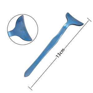 Regla de medición de párpados estilo coreano para párpados dobles y realce del párpado inferior; cinta métrica en forma de media luna con - Product Image 2