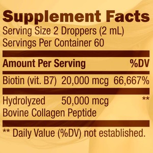 Sıvı biyotin potens saç dökülmesi takviyesi tırnak sertleştirme ve büyüme saç büyüme vitaminleri kollajen takviyesi düşer - Product Image 3