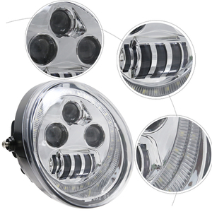 Super luminoso faro nero moto LED <span class=keywords><strong>V</strong></span>-<span class=keywords><strong>rod</strong></span> con anello alone per <span class=keywords><strong>Harley</strong></span> - Product Image 6