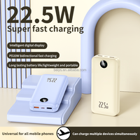 Dernier modèle de batterie externe à charge ultra-rapide 22,5 W avec sortie Type C, affichage numérique, capacité réelle de 10000 mAh