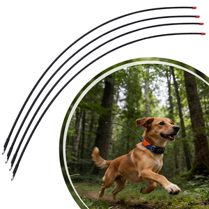 Antenne VHF standard 150 MHz compatible avec les colliers de suivi pour chiens <span class=keywords><strong>Garmin</strong></span> T20 TT25 <span class=keywords><strong>DC50</strong></span>, gain de 2,15 dBi pour connecteur GPS durable pour chien - Product Image 1