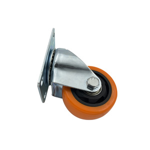 Ruedas de PVC para Muebles, Sillas y Carritos, Color Naranja Mediano, 3/4/5 Pulgadas, con Freno, Direccional, Universal, para Oficina y Hotel, Directo de Fábrica - Product Image 5