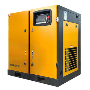 Compressore d'aria a vite PM VSD da 15kW, stazionario, 8-10 Bar, 2,25 M/min, IP55, a trasmissione diretta, compatto, industriale - Product Image 2