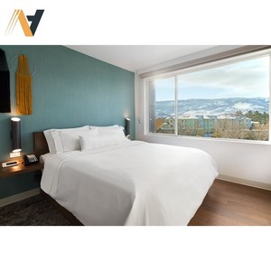 ชุดเฟอร์นิเจอร์ห้องนอนโลหะและไม้สไตล์บ้านไร่แบบทันสมัยสำหรับโรงแรม5ดาว - Product Image 2