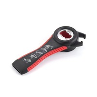 Porte-clés décapsuleur personnalisé en plastique pour bière, sublimation, similicuir noir