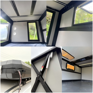 Aluminum Roof Tent Oxford Inflatable Rooftop 4 Person Capacity Solar-Powered Four-Season Automatic Opening - Product Image 2