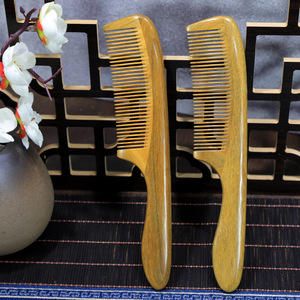 Sandalwood <b>Comb</b> <b>Wide</b> Tooth Large Size For Home Use Women Men Children Massage Hair Care Natural Wood Material - Product Image 2