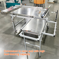 PINLIANG usine en gros 220V push table scie à panneaux prix bon marché pliable scie à table coulissante
