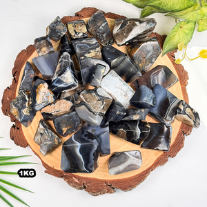 Piedra de cristal de forma libre de ágata volcánica al por mayor, piedras curativas de forma libre, cristal natural de forma libre - Product Image 6