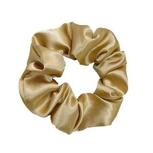 2025 Groothandel High-End Effen Kleur Satijn Zijde Haar Scrunchies Haarbanden Meisjes Scrunchies - Product Image 5