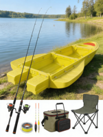 Bateau de pêche pliable en plastique portable pour véhicule