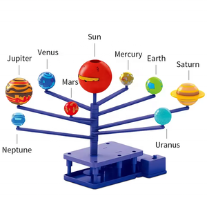 Toyhome il più venduto stelo educativo per bambini fatto da te assemblare giocattoli di apprendimento scientifico proiettore a rotazione pianeti sistema solare giocattoli - Product Image 4