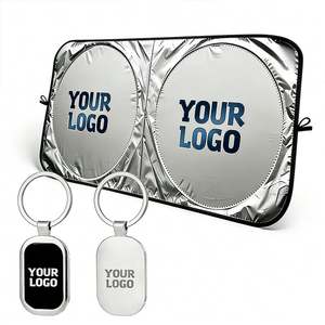Pare-soleil pliable personnalisé avec logo pour pare-brise de voiture, idéal pour la publicité des concessionnaires automobiles, la promotion et les cadeaux d'affaires. - Product Image 1