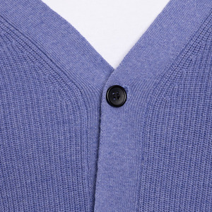 Cardigan décontracté uni personnalisé pour homme, pull tricoté à manches longues, cardigan ouvert sur le devant, vêtement d'extérieur d'hiver, vente en gros - Product Image 2