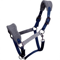 HM GLOBAL - Cabestro de Cuerda Ajustable Acolchado de Forro Polar Ecológico y Duradero de Primera Calidad para Caballos, con Logotipo Personalizado en Color, Accesorios Ecuestres