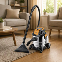 Aspirateur de type bidon multifonctionnel de haute qualité, nouvelle conception, 20 L, pour tapis, canapé, chaise, voiture - Utilisation humide/sèche