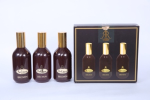Set de Regalo de 3 Piezas de Perfume Real Luxury Eau De Parfum en Spray, Aroma Amaderado Marrón para Hombre - Product Image 3