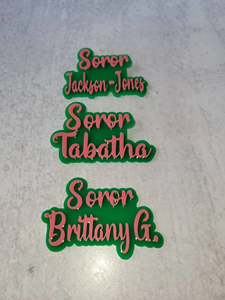 Customizable Pink Green Sorority Chapter <strong>Pins</strong> <strong>AKA</strong> Acrylic Lapel <strong>Pins</strong> Soror <strong>Brooches</strong> Name Lapel <strong>pin</strong> - Product Image 5