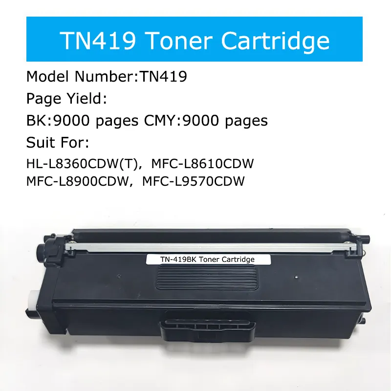 Preço barato Alta Qualidade compatível irmão TN439 cartucho de toner cor para Impressora Brother HL-L8260CDW/MFC-L8610CDW etc TN419