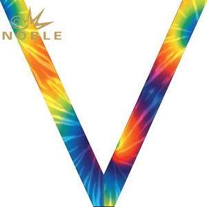 Tùy Chỉnh <span class=keywords><strong>Tie</strong></span> <span class=keywords><strong>Dye</strong></span> Màu Hồng Sateen Cổ <span class=keywords><strong>Ribbon</strong></span> Màu Cổ Huy Chương <span class=keywords><strong>Ribbon</strong></span> Dây Buộc Với Snap Clip - Product Image 2