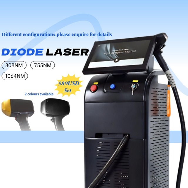 Active Price 808 Lazor Hair Remover Ice Cooling Triple Waves 755 808 1064 Epilator 808nm Diode Laserings Hair Removal Machine