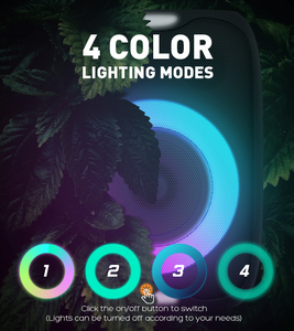 Xu hướng sản phẩm 2025 New arrivals âm nhạc Bluetooth Bluetooth Karaoke người chơi 45W RGB ánh sáng âm thanh bluetooth Loa di động - Product Image 3