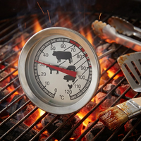Termometer Makanan DIAL - Probe Dapur Tahan Air, Aman untuk Oven, Tidak Perlu Listrik untuk Memasak Daging & Unggas