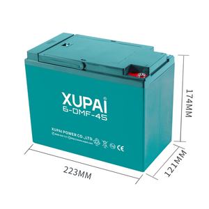<span class=keywords><strong>Batterie</strong></span> rechargeable XUPAI 6-DMF-45 <span class=keywords><strong>12V</strong></span> <span class=keywords><strong>45AH</strong></span> pour tricycle électrique de transport de marchandises/passagers - Product Image 2