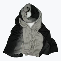 Châle Hijab Long Léger en Rayonne et Modal pour Femme Adulte, Respirant, Ultra-doux, Ombré, Doublement Cousu, à Bord Large, pour le Commerce Transfrontalier