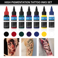 Suministros de Tinta para Tatuajes NECCIH al por Mayor Set de Tinta para Tatuar Arte Corporal Pigmento para Tatuajes de Colores Completos