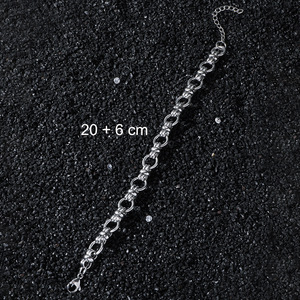 Nueva Innovación en Joyería: Brazalete de Cadena de Aleación con Diseño Simple y Personalizado, Estilo Hiphop, Decoración para Hombre, Joyería de Moda al por Mayor - Product Image 4